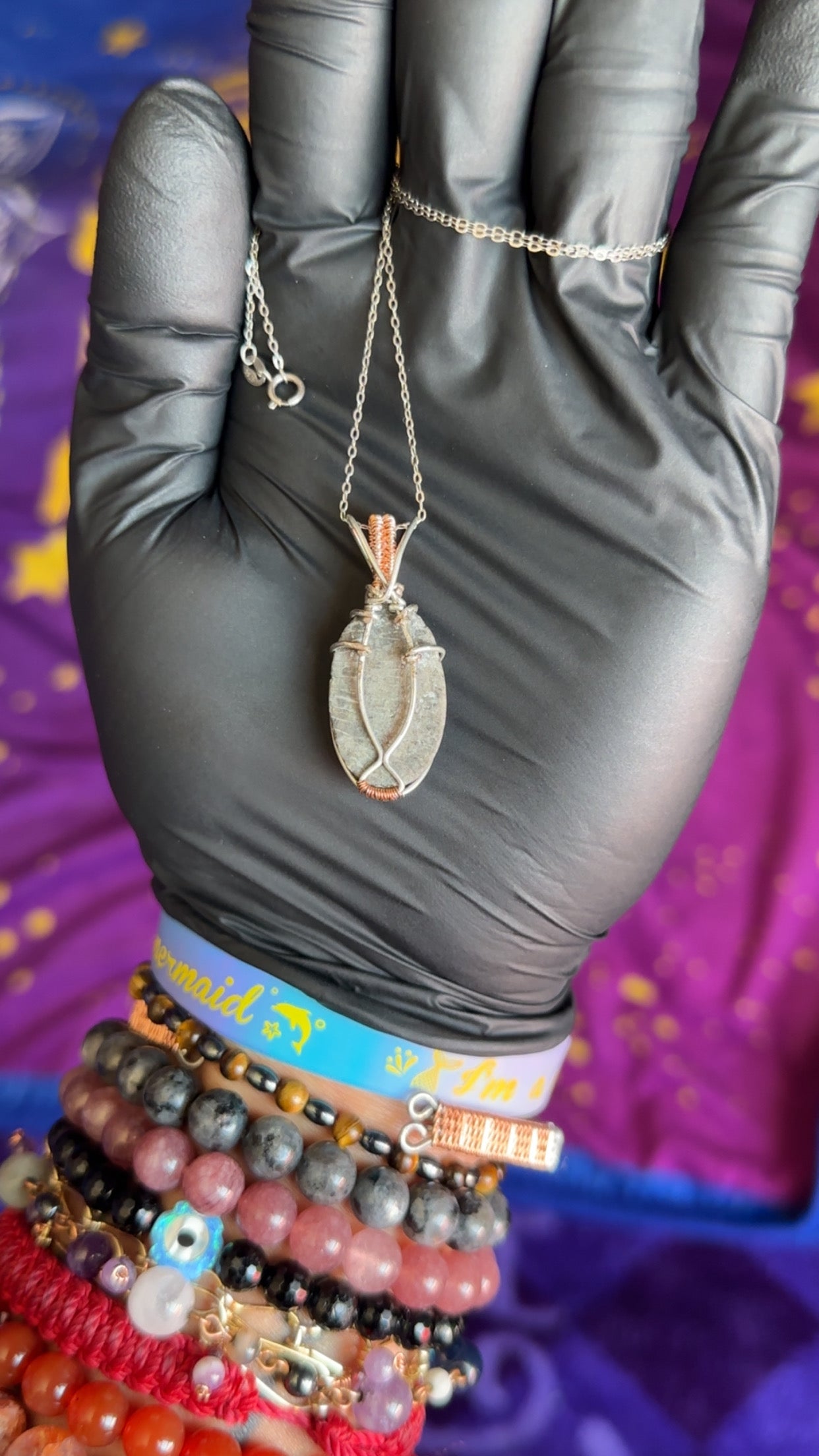 Agatized Fossil Coral Pendant